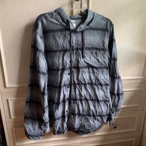 AEO Seriously Soft Mens Button Down Hoodie